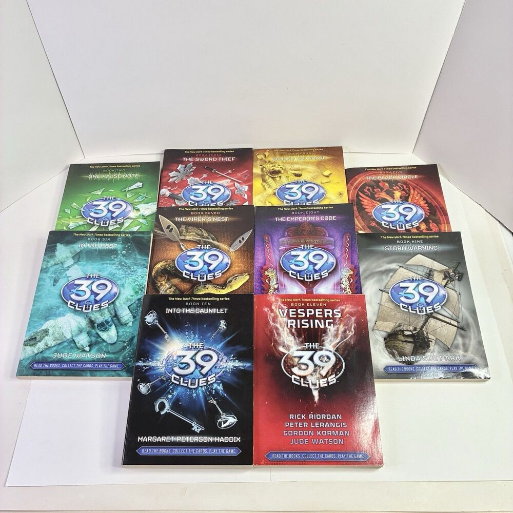 The 39 Clues Scholastic Book Set 2-11 Paperback Set Good Condition No Cards
